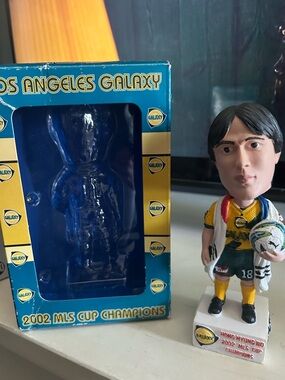 2002 MLS Champions Los Angeles Galaxy Hong Myung Bo #18 Bobblehead Korea  as is